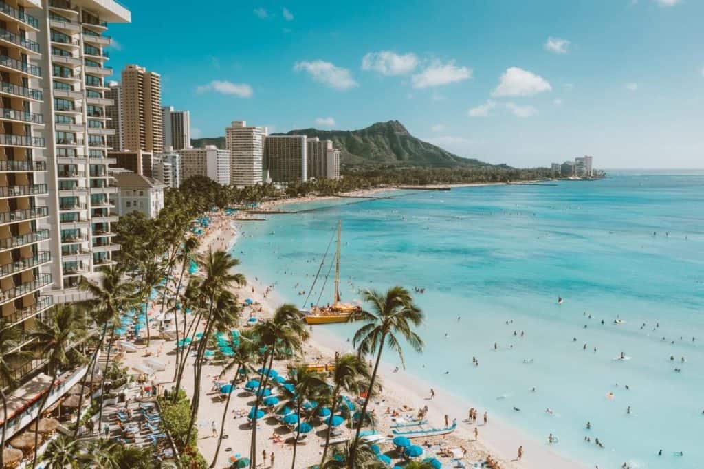 view of Waikiki Beach