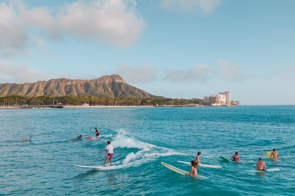 surfers in Oahu surfing is a way of life in hawaii