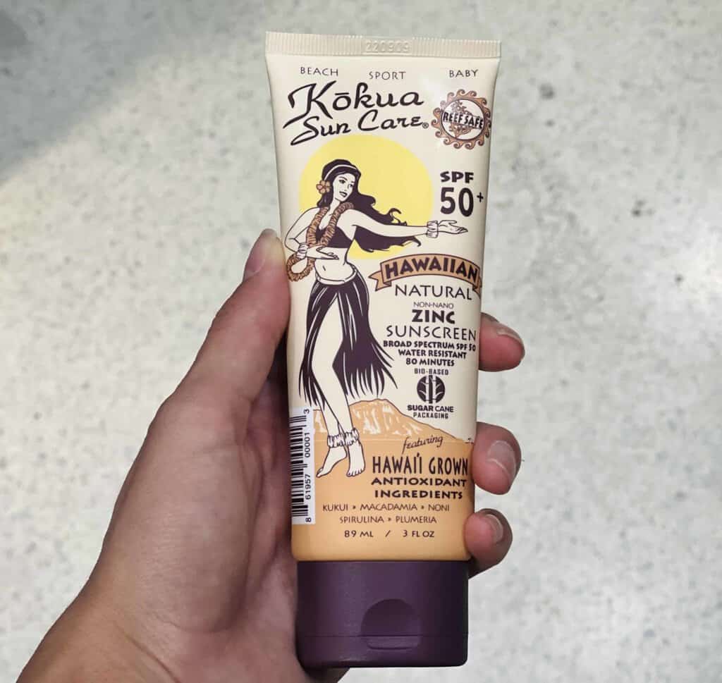 Hawaiian made sunscreen kokua sun care spf50